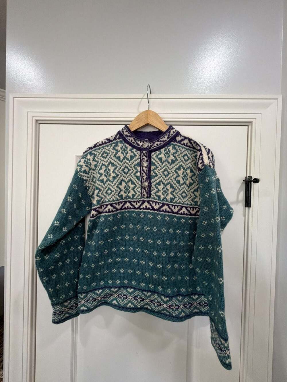 Vintage L.L. Bean Norwegian Wool Blend Sweater Size XS